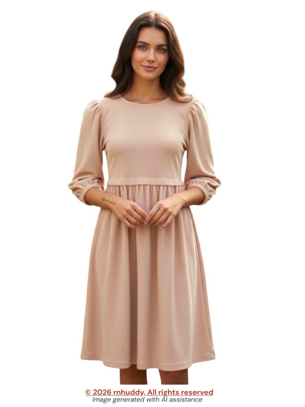Calista S oversized cream terry cloth babydoll dress with pockets
